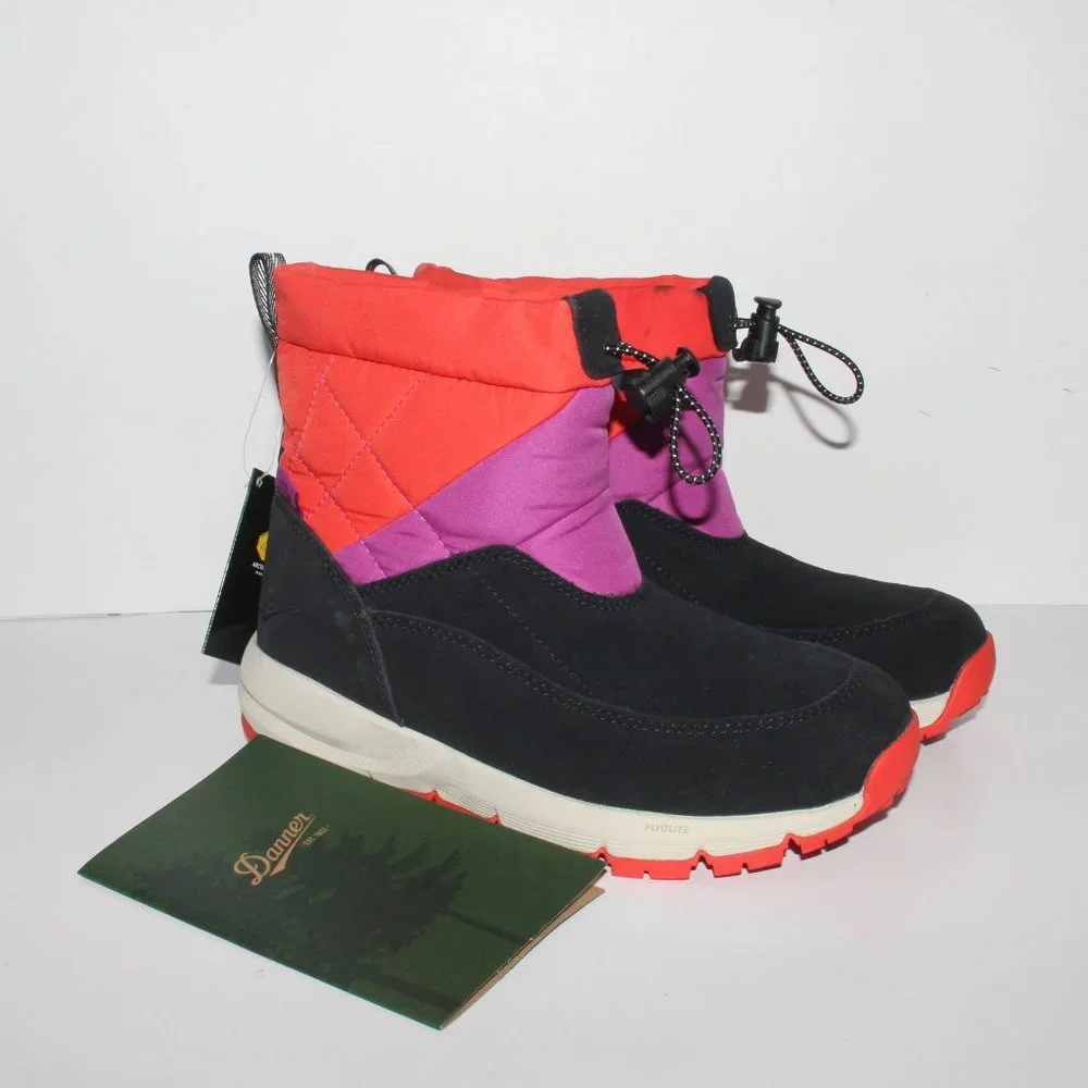 Free People Movement Danner Cloud Cap Boots Jet Black Candy Apple Women’s - Picture 3 of 13